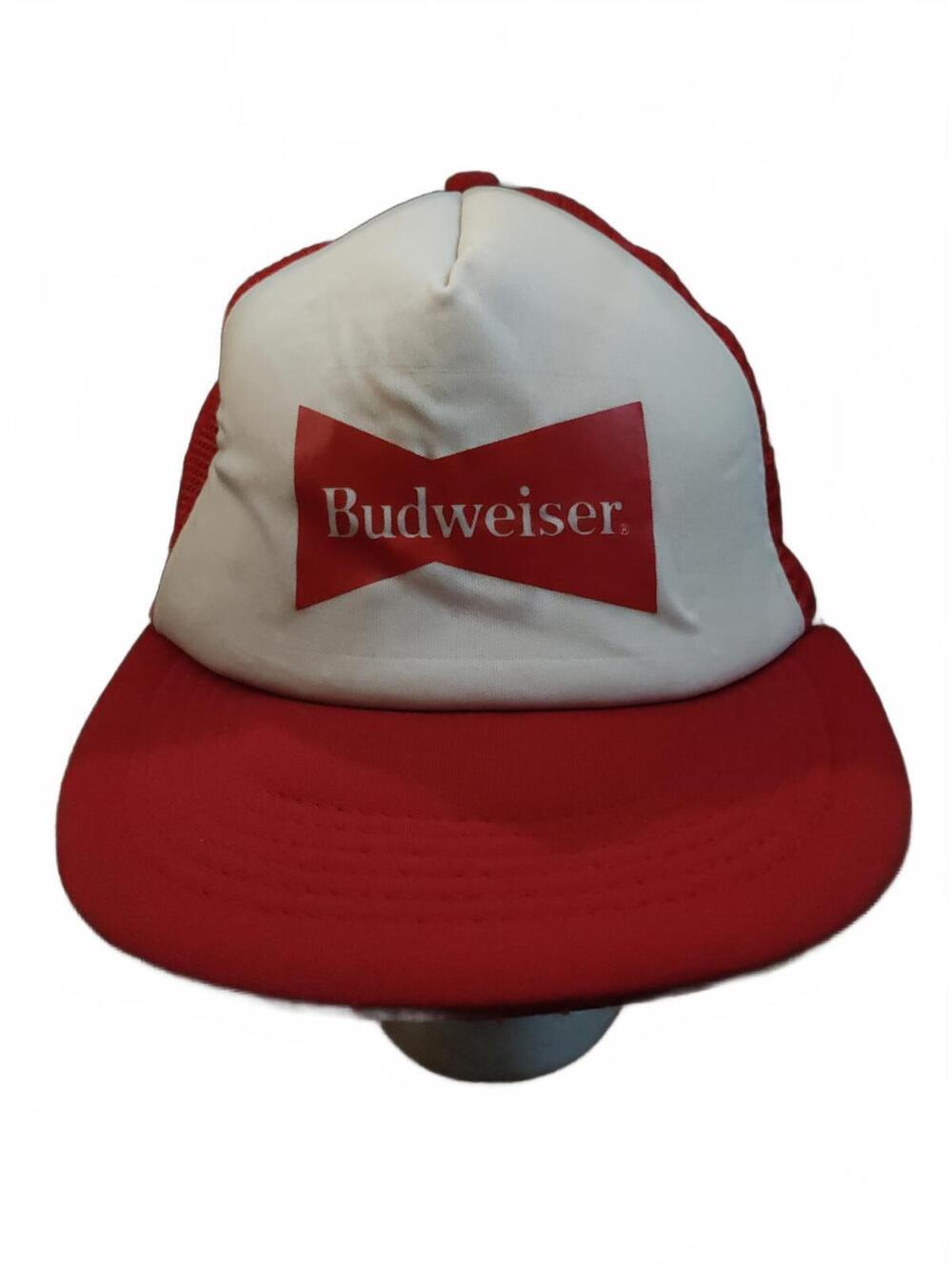 Vintage Budweiser snapback hat- needs brim, snaps fix